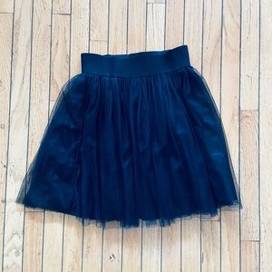 Twenty One Elastic Waist Black Lace Skirt